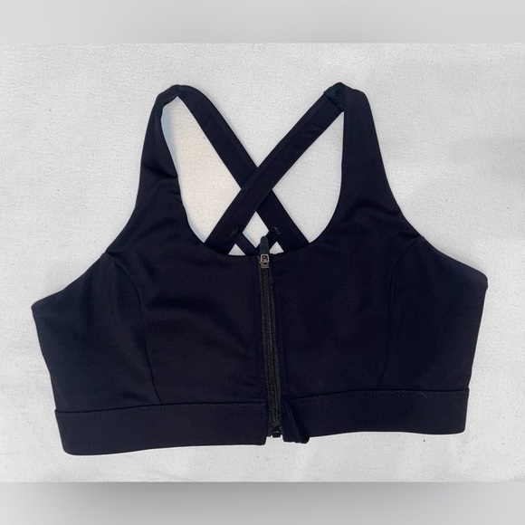 Women’s Sports Bra with Zippered front closure and Racer Back Straps Size 32C** - Picture 3 of 5